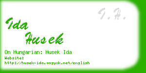 ida husek business card